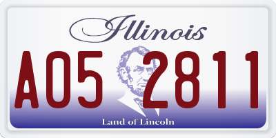 IL license plate A052811