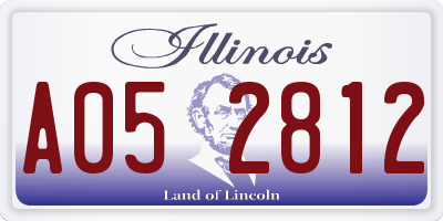 IL license plate A052812