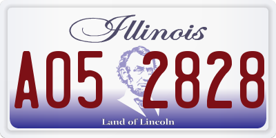 IL license plate A052828