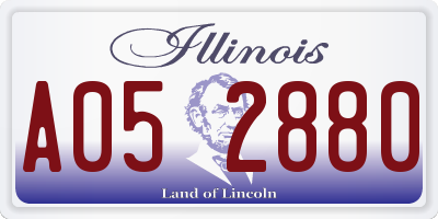 IL license plate A052880