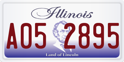 IL license plate A052895