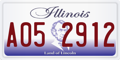IL license plate A052912