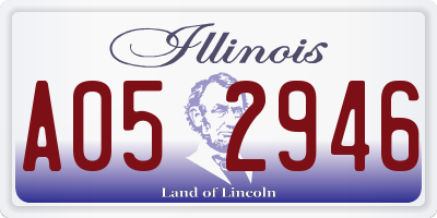 IL license plate A052946