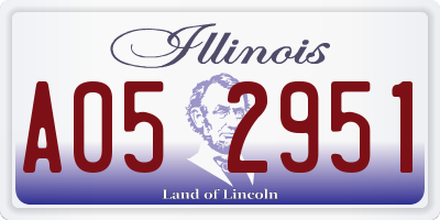 IL license plate A052951