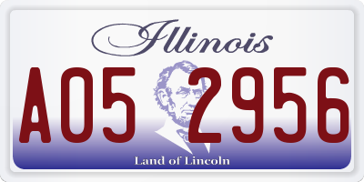 IL license plate A052956