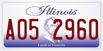 IL license plate A052960