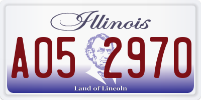 IL license plate A052970