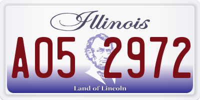 IL license plate A052972