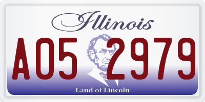 IL license plate A052979