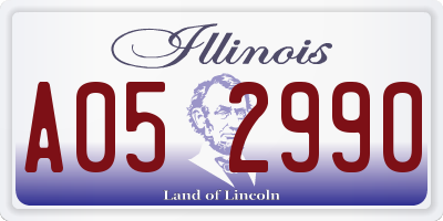 IL license plate A052990