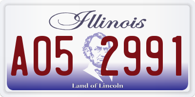 IL license plate A052991