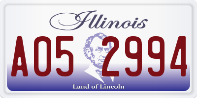 IL license plate A052994