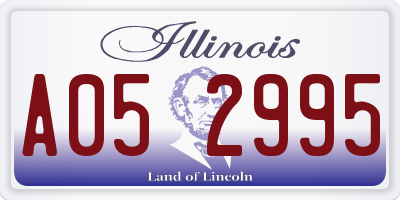 IL license plate A052995