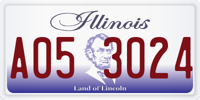 IL license plate A053024
