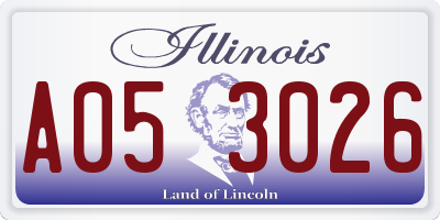 IL license plate A053026