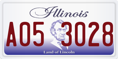 IL license plate A053028