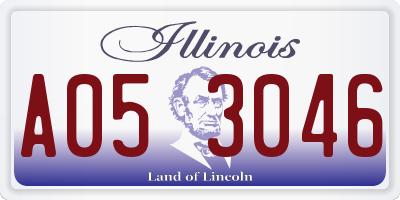 IL license plate A053046