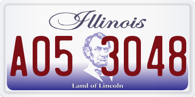 IL license plate A053048