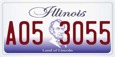 IL license plate A053055