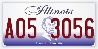 IL license plate A053056