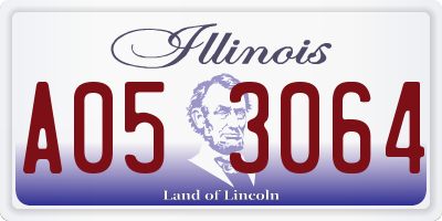 IL license plate A053064