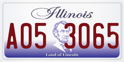 IL license plate A053065