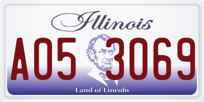 IL license plate A053069