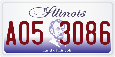 IL license plate A053086