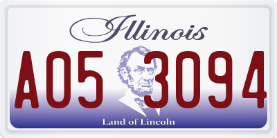 IL license plate A053094
