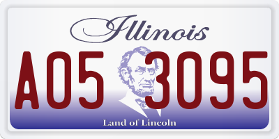IL license plate A053095