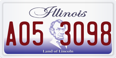 IL license plate A053098