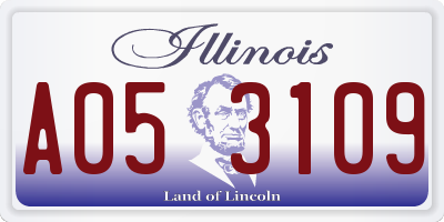 IL license plate A053109