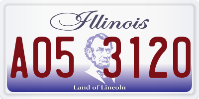 IL license plate A053120
