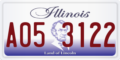 IL license plate A053122