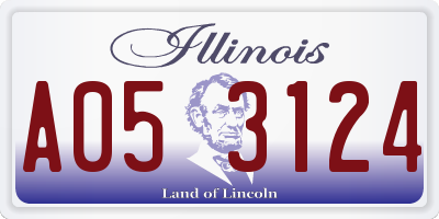 IL license plate A053124