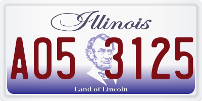 IL license plate A053125
