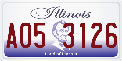 IL license plate A053126