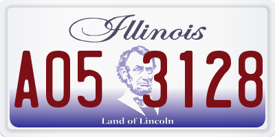 IL license plate A053128