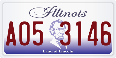 IL license plate A053146