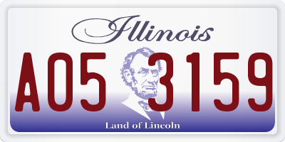 IL license plate A053159