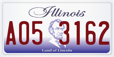 IL license plate A053162
