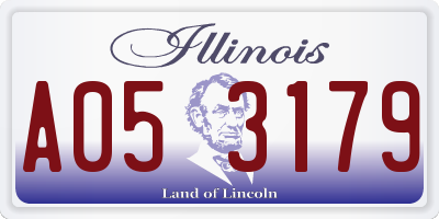 IL license plate A053179