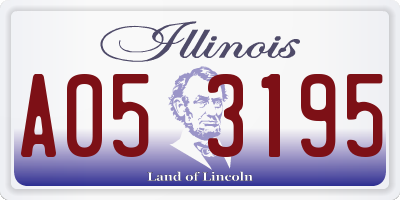 IL license plate A053195