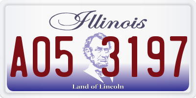 IL license plate A053197
