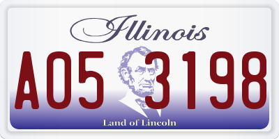 IL license plate A053198