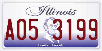 IL license plate A053199