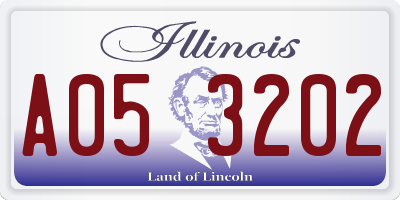 IL license plate A053202