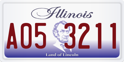 IL license plate A053211