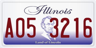 IL license plate A053216