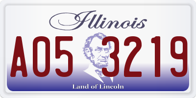IL license plate A053219